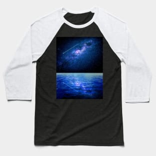 Milky Way over the Ocean Baseball T-Shirt